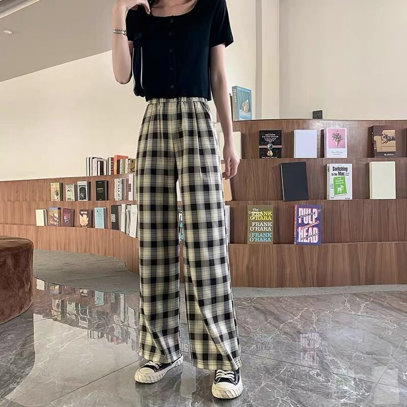 Andrea's™ | Lässige Karierte Weitbein-Hose