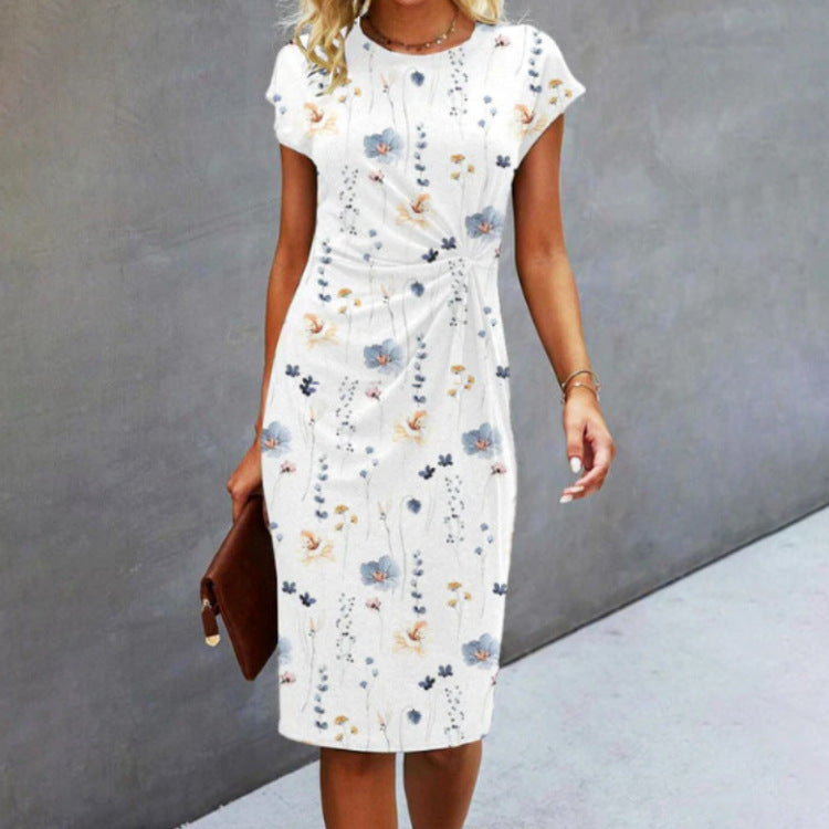 Andrea's™ | Plissiertes Minikleid mit Rundhalsausschnitt