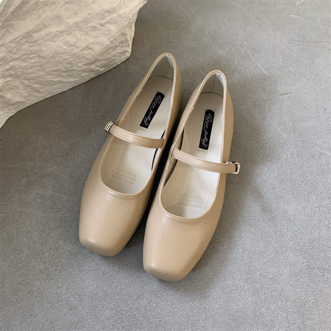 Elegante Andrea Serena Mary Janes mit niedrigem Absatz für jeden Tag