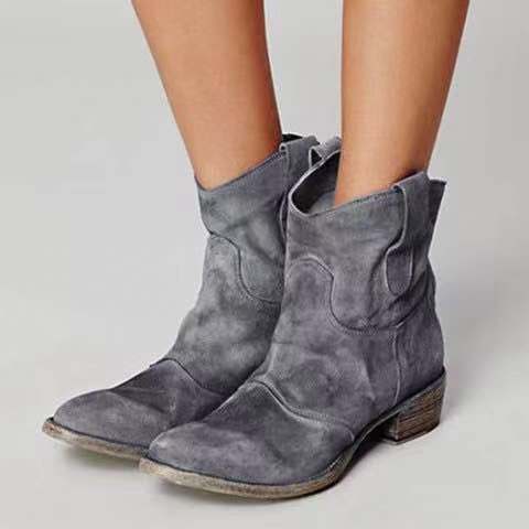Andrea's™ | Damen-Martinstiefel mit niedrigem, eckigem Absatz