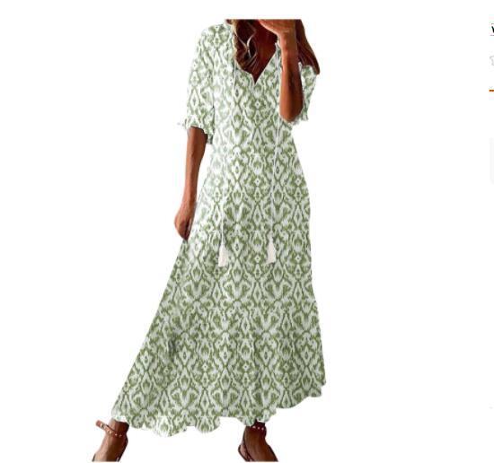 Andrea's™ | Boho-Kleid mit V-Ausschnitt