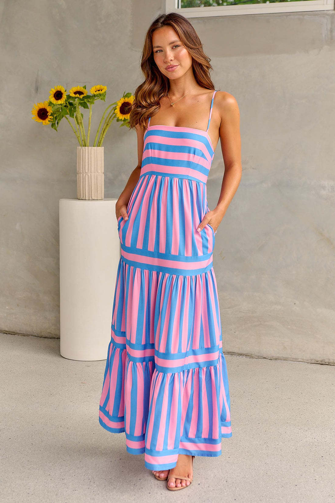 Andrea's™ | Langes Sommerkleid mit Taschen