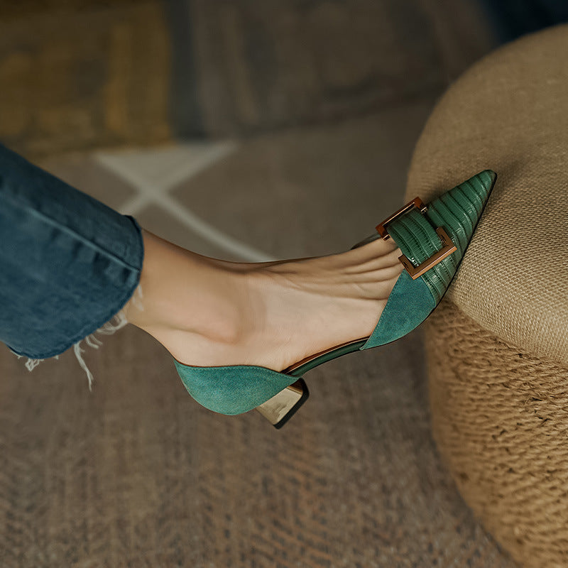 Andrea's™ | Damen High Heels mit spitzer Zehenpartie und Schnalle
