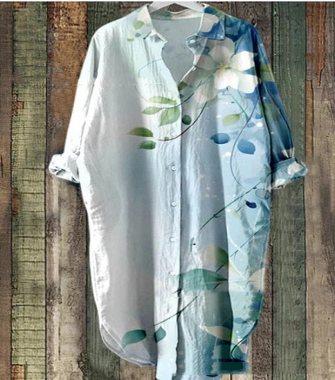 Andrea's™ | Geblümtes Kleid mit langen Ärmeln und Cardigan-Stil