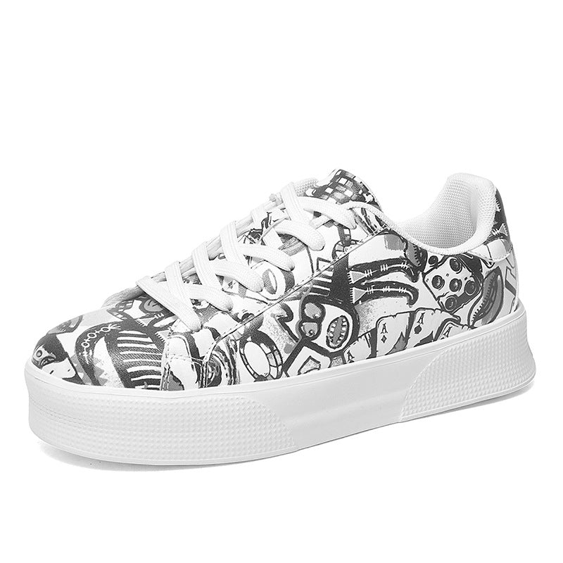 Andrea Serena Low-Top-Sneaker mit Graffiti-Print