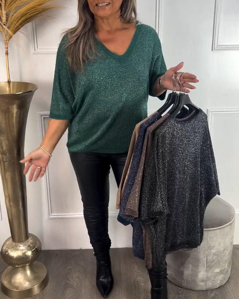 Andrea's™ | Modischer und komfortabler Pullover mit V-Ausschnitt