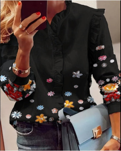 Andrea's™ | Bluse mit Spitzenverzierung
