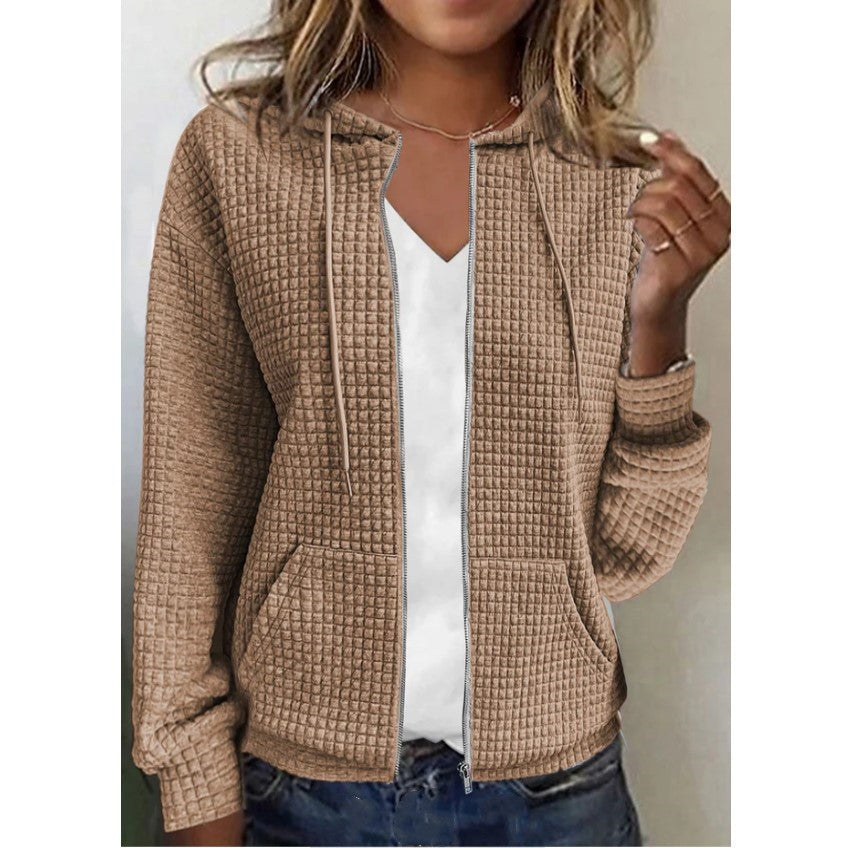 Andrea's™ | Stil Kapuzenjacke mit Reißverschluss