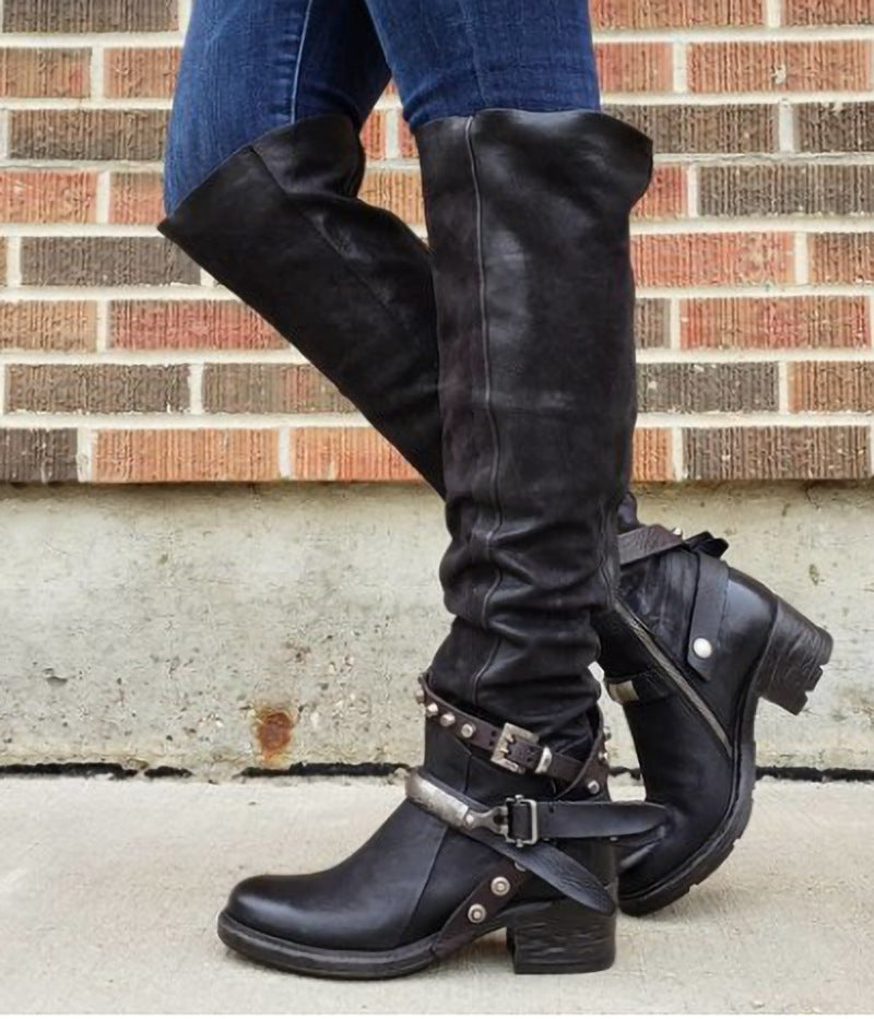 Andrea's™ | Damen-Boots mit Schnallendetail