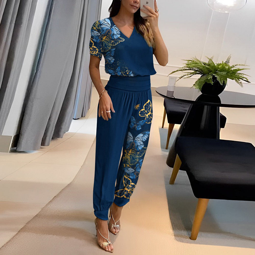 Andrea's™ | Lässiges Set aus Kurzarm-Top und Hose