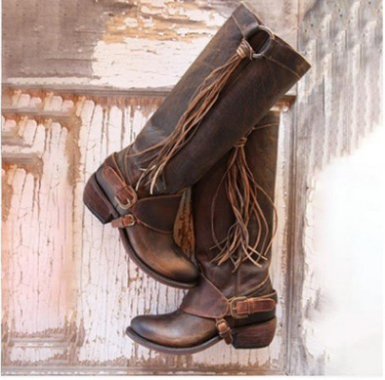 Andrea's™ | Koreanische Langschaft-Reitstiefel