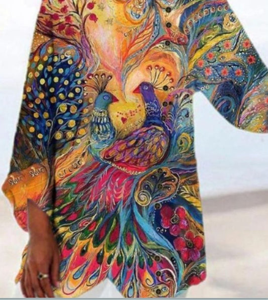 Andrea's™ | Damen Langarmshirt mit Aufdruck