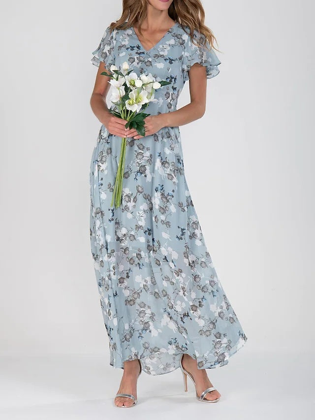 Andrea's™ | Sommerliches Maxikleid mit Rüschen
