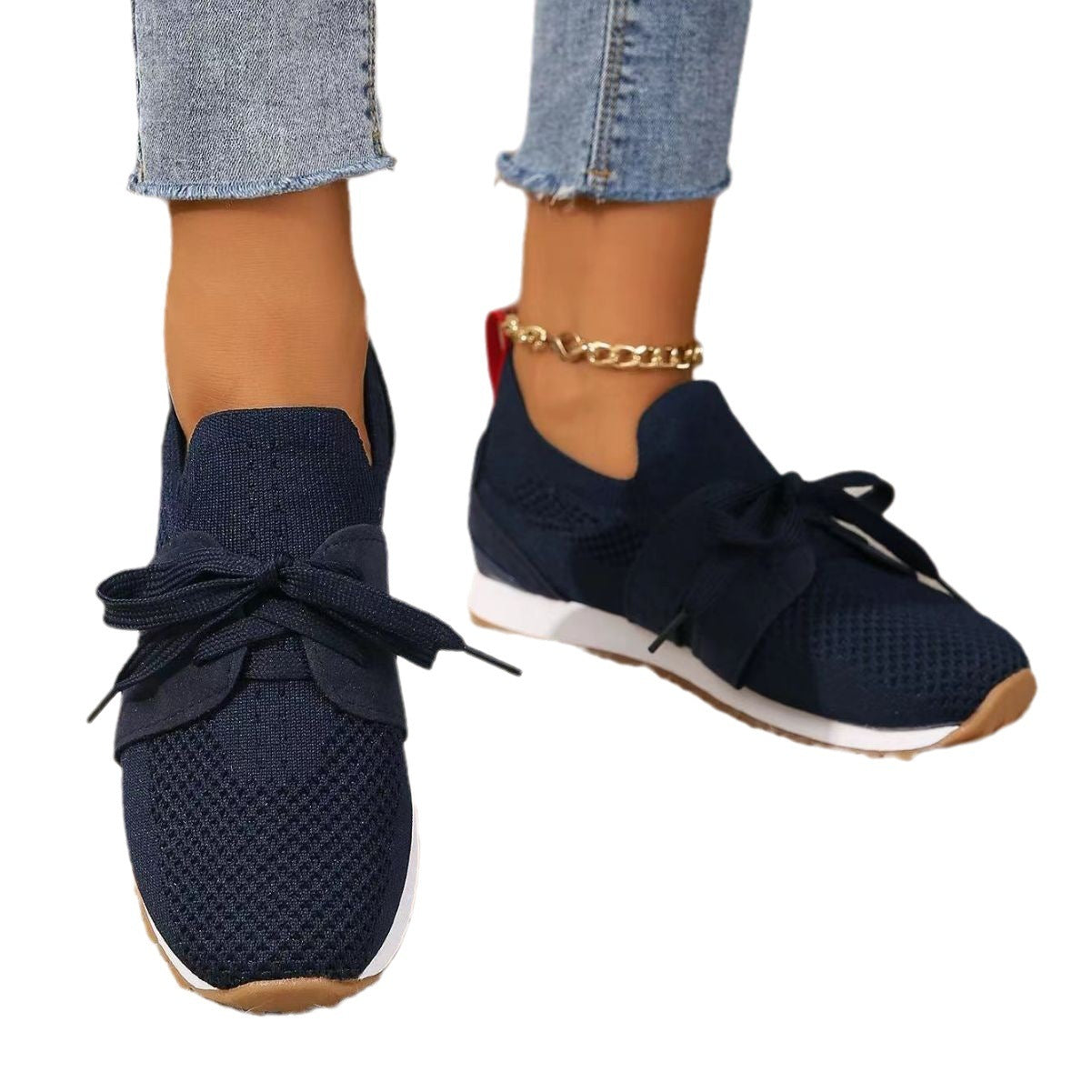 Andrea's™ | Damen-Mesh-Sneaker mit Schnürung
