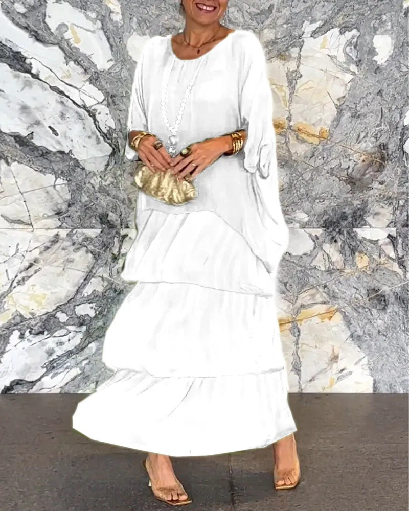 Andrea's™ | Bequemes Lagen-Maxikleid