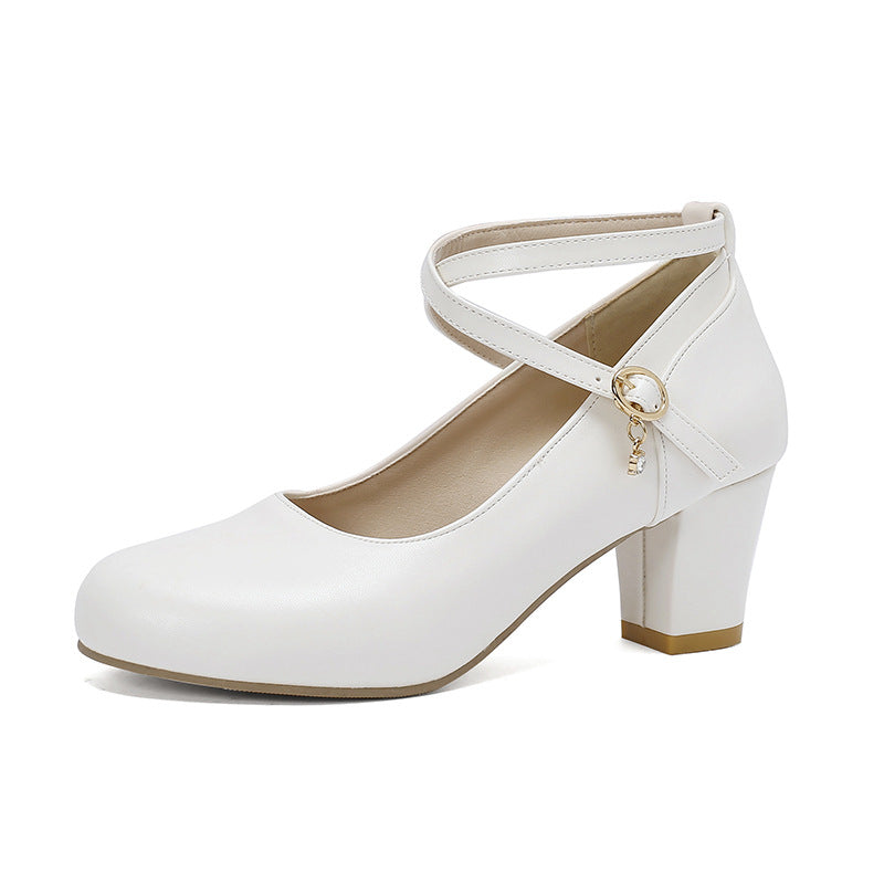 Elegante Mary Janes mit Blockabsatz von Andrea Serena