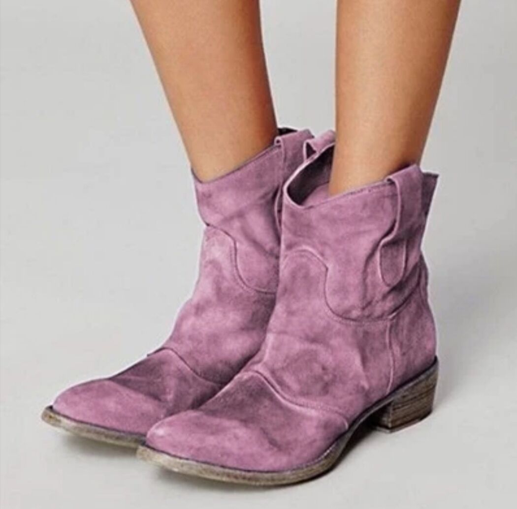 Andrea's™ | Damen-Martinstiefel mit niedrigem, eckigem Absatz