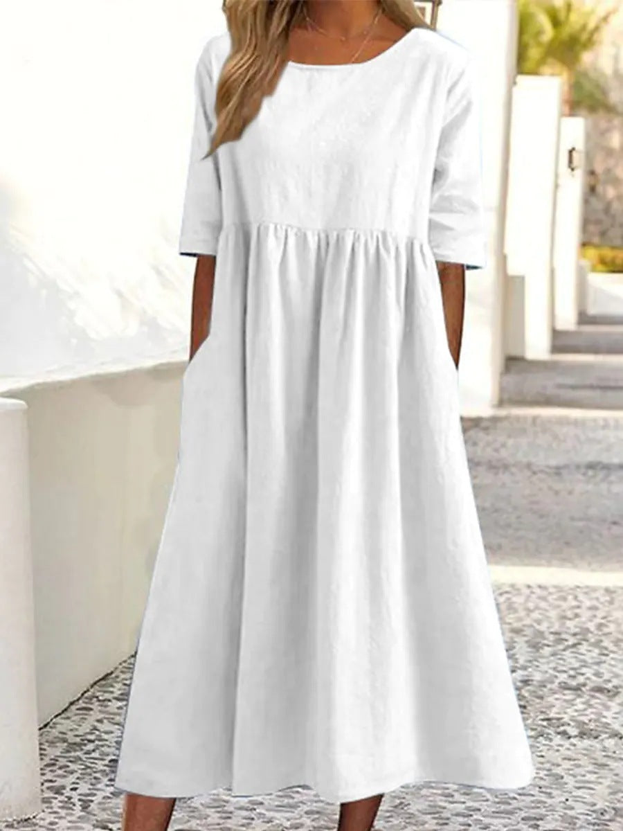 Andrea's™ | Lässiges Baumwollkleid mit Taschen
