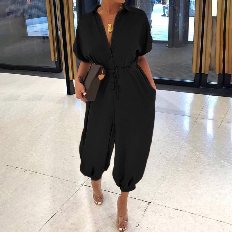 Andrea's™ | Retro-Jumpsuit mit Knopfleiste
