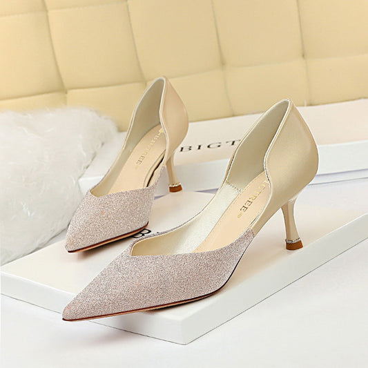Elegante Color-Blocking-Pumps von Andrea Serena