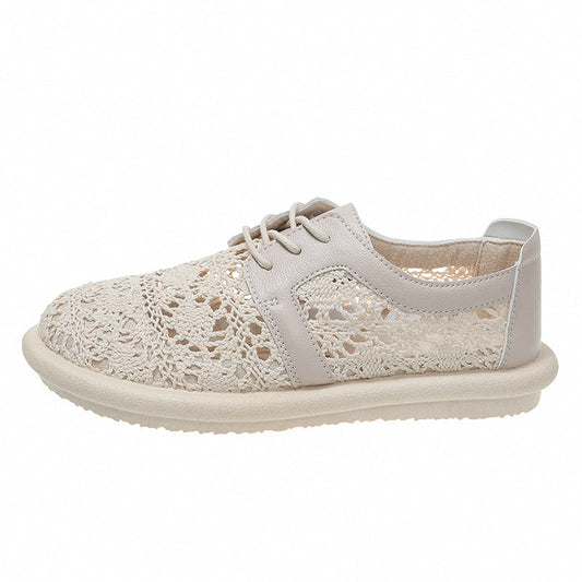 Atmungsaktive gehäkelte Andrea Serena Freizeitschuhe