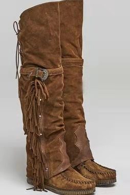 Andrea's™ | Damenstiefel mit Fransen