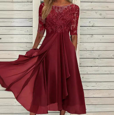 Andrea's™ | Chiffonspitzenkleid