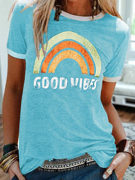 Andrea's™ | Kurzärmeliges T-Shirt mit Rundhalsausschnitt