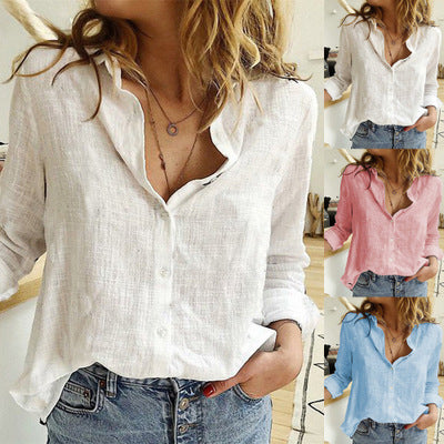Relaxed Fit Andrea Serena Lapel Cardigan Blouse