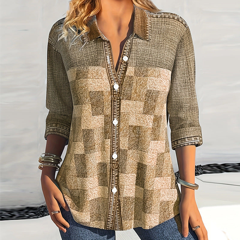 Andrea's™ | Damen Vintage-Jeansbluse