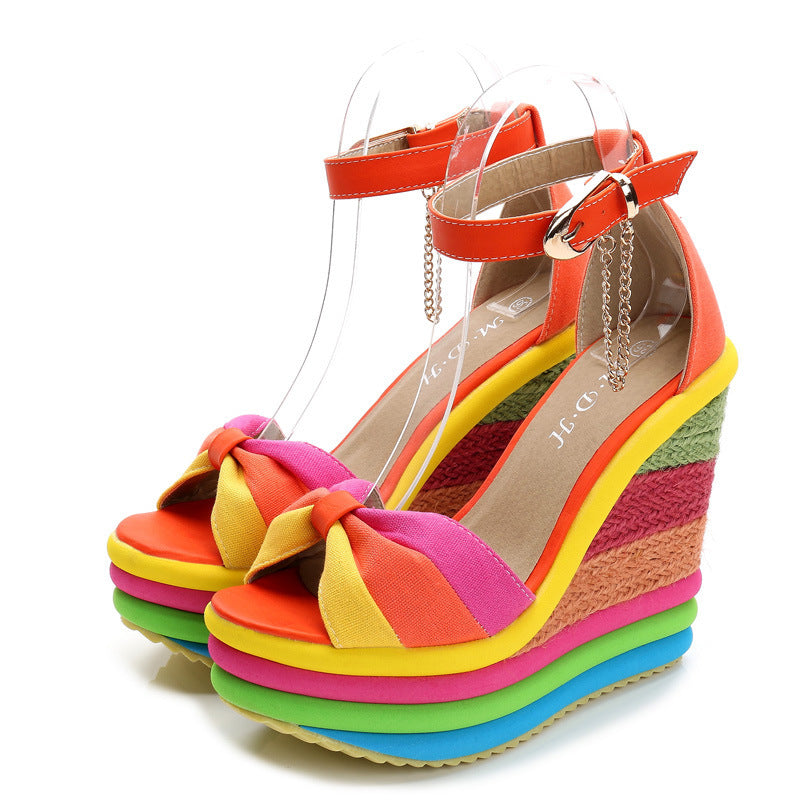 Andrea's™ | High Heel Keilsandalen