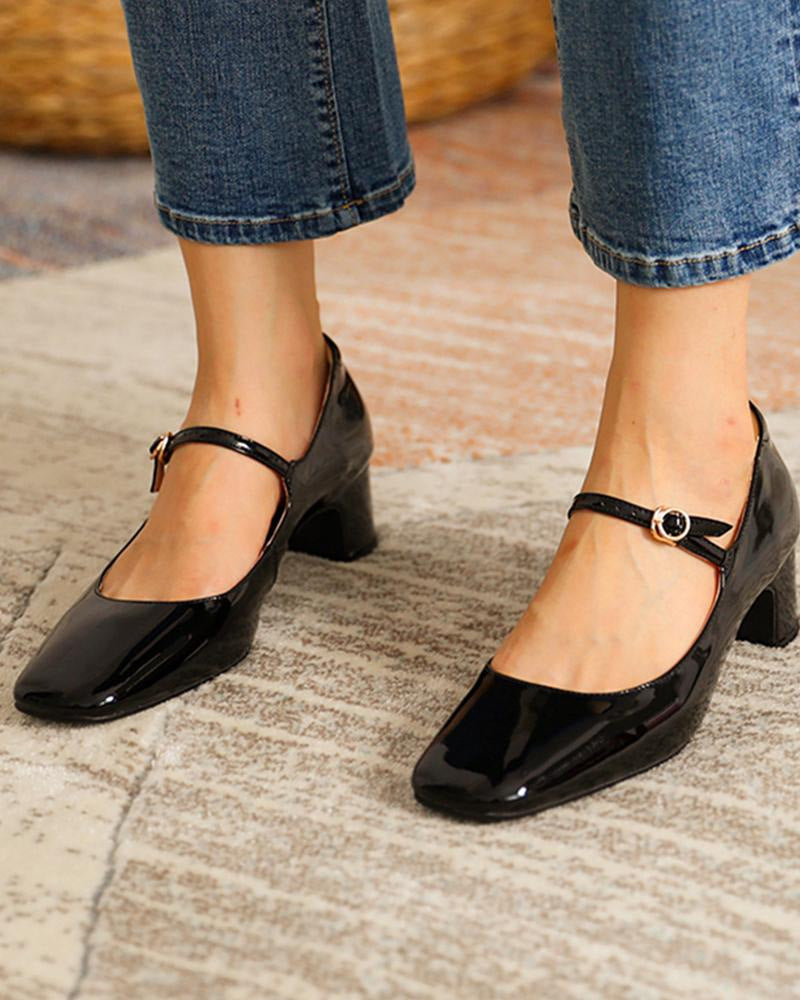 Andrea's™ | High Heels mit leuchtenden Lederriemen