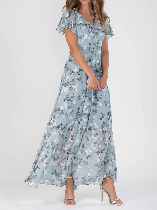 Andrea's™ | Sommerliches Maxikleid mit Rüschen