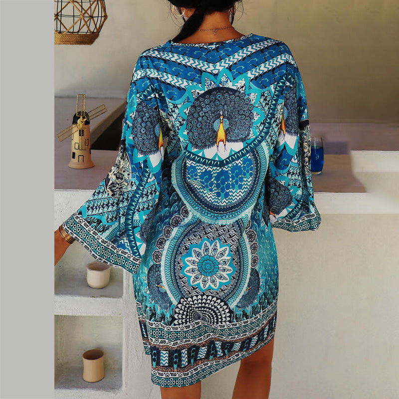 Andrea's™ | Boho-Kleid mit langen Ärmeln