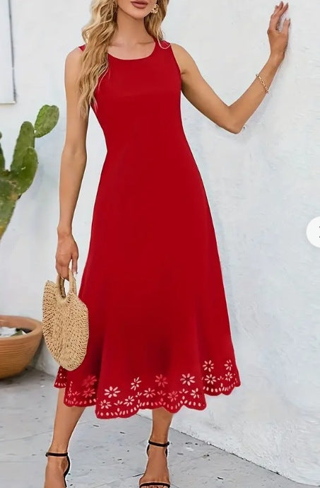 Ärmelloses A-Linien-Midikleid von Andrea Serena
