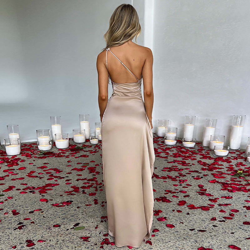 Andrea's™ | One-Shoulder Kleid mit offenem Rücken