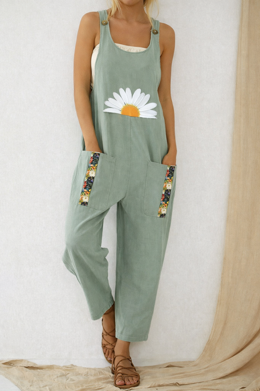 Vintage Daisy Andrea Serena Pinterest-inspirierter Jumpsuit