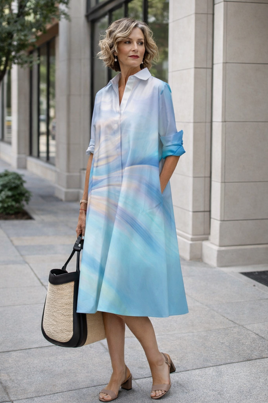 Strahlendes Sommerhemdkleid von Andrea Serena