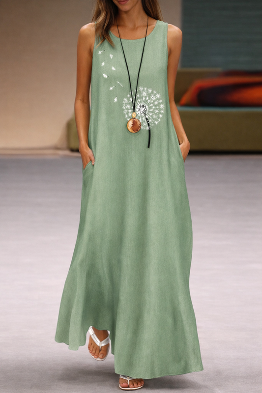 Geblümtes Taschenkleid von Andrea Serena – Sommerstil