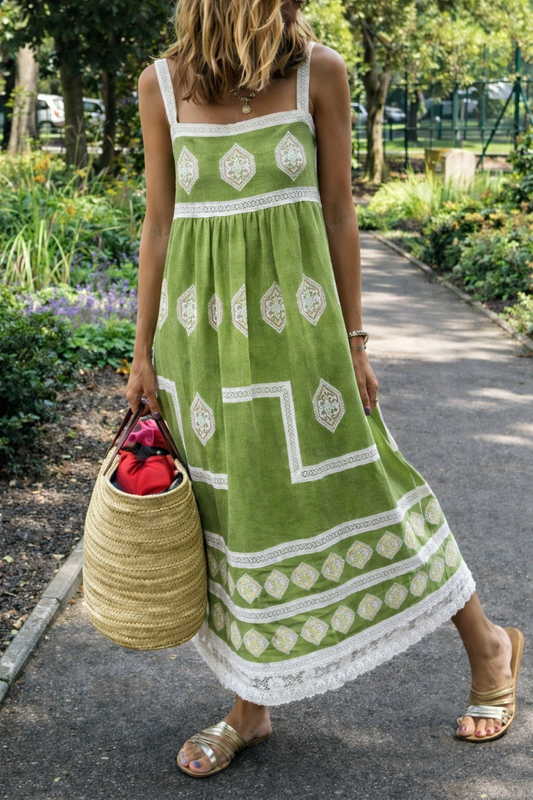 Andrea's™ | Ärmelloses Boho-Maxikleid