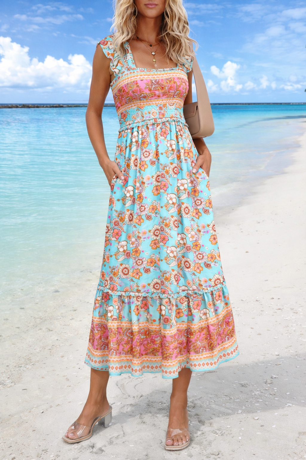 Boho-Sommer-Maxikleid von Andrea Serena