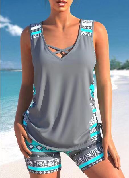 Andrea's™ | Tankini mit Muster-Shorts
