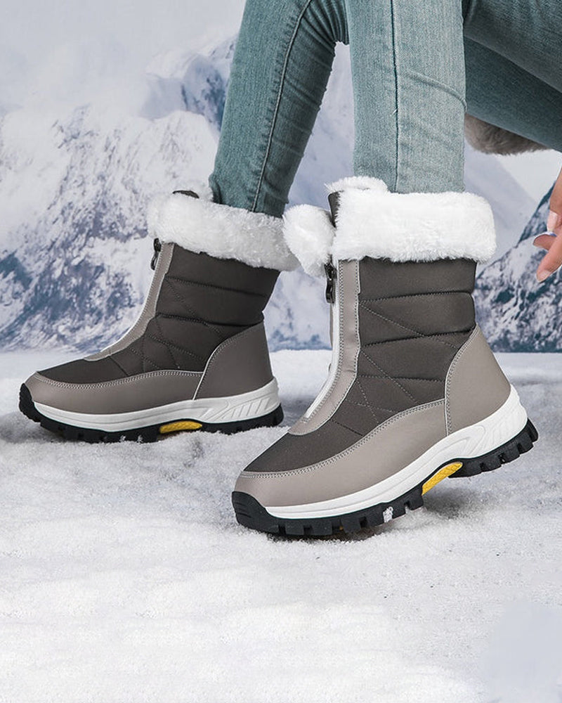 Andrea's™ | rutschfeste warme Schneestiefel mit Reißverschluss für Damen