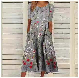 Andrea's™ | Lässiges Baumwollkleid mit Taschen