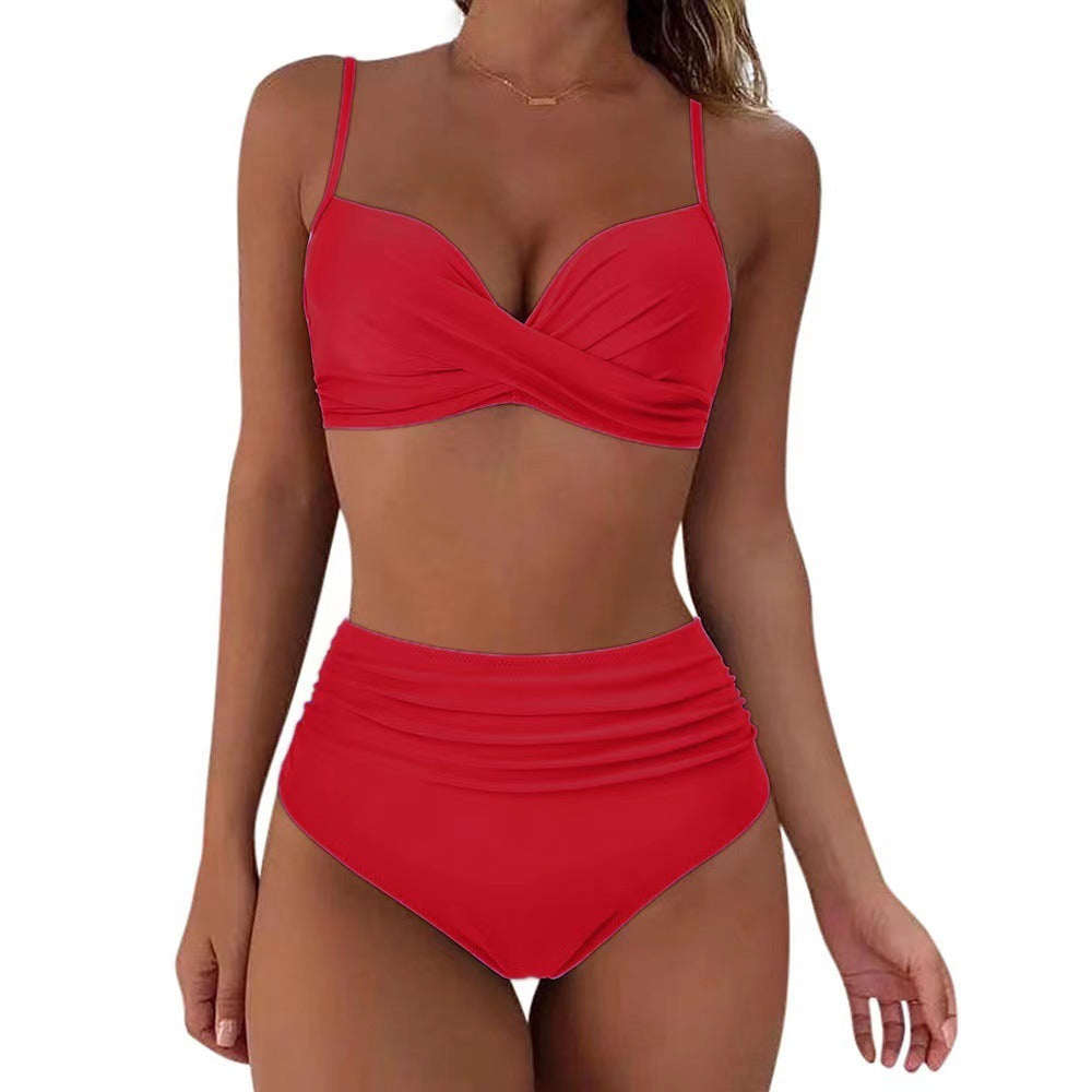 Andrea's™ | Zweiteiliger Push-up-Bikini mit High-Waist-Hose