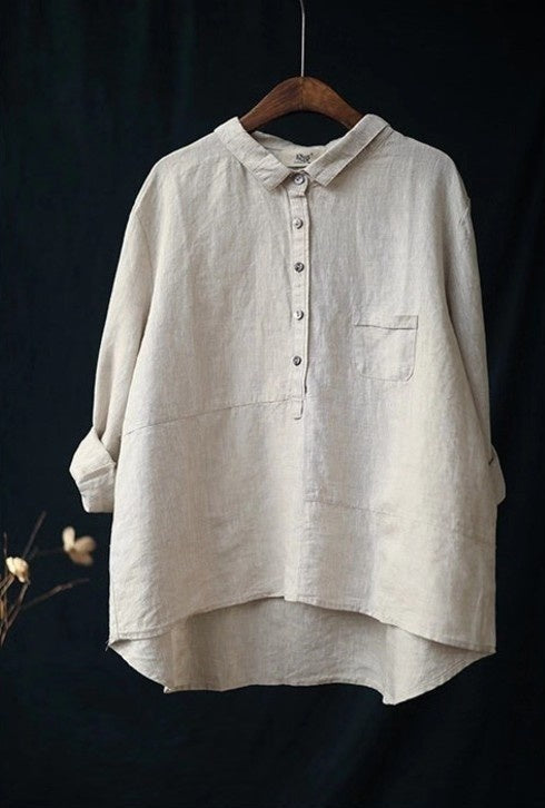 Andrea's™ | Langärmliges Shirt in Unifarbe