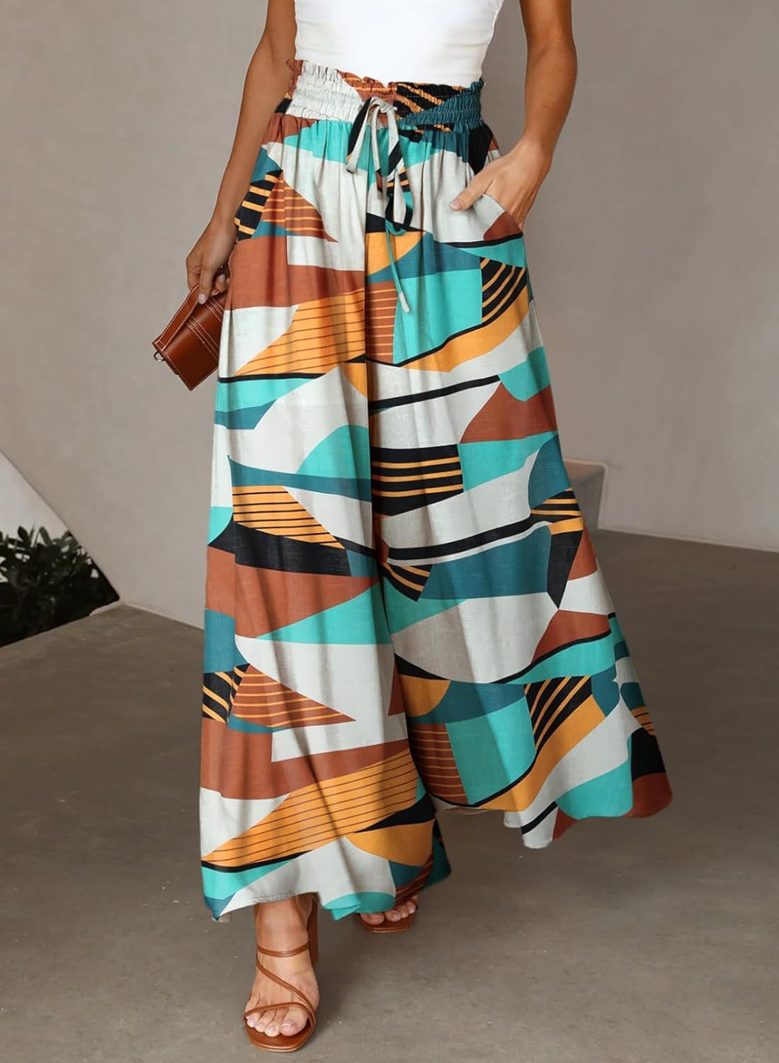 Andrea's™ | Bedruckte Hose mit weitem Bein