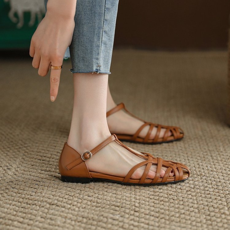 Andrea's™ | Modische Französische Sandalen mit niedrigem Absatz