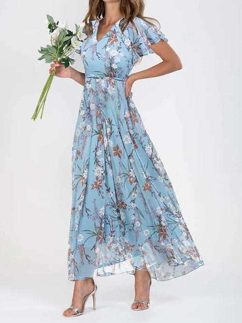 Andrea's™ | Sommerliches Maxikleid mit Rüschen