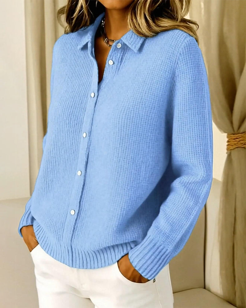 Andrea's™ | Strickjacke Mode Reversknopf